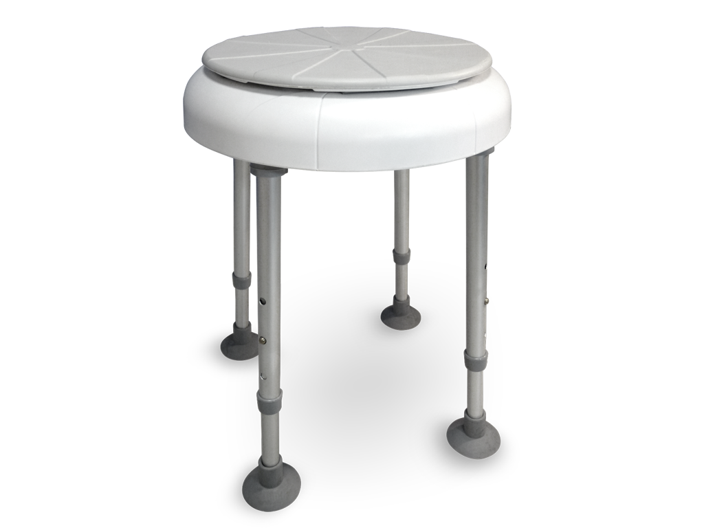 Duschhocker Delphi turn von Drive Medical mit integriertem Drehteller